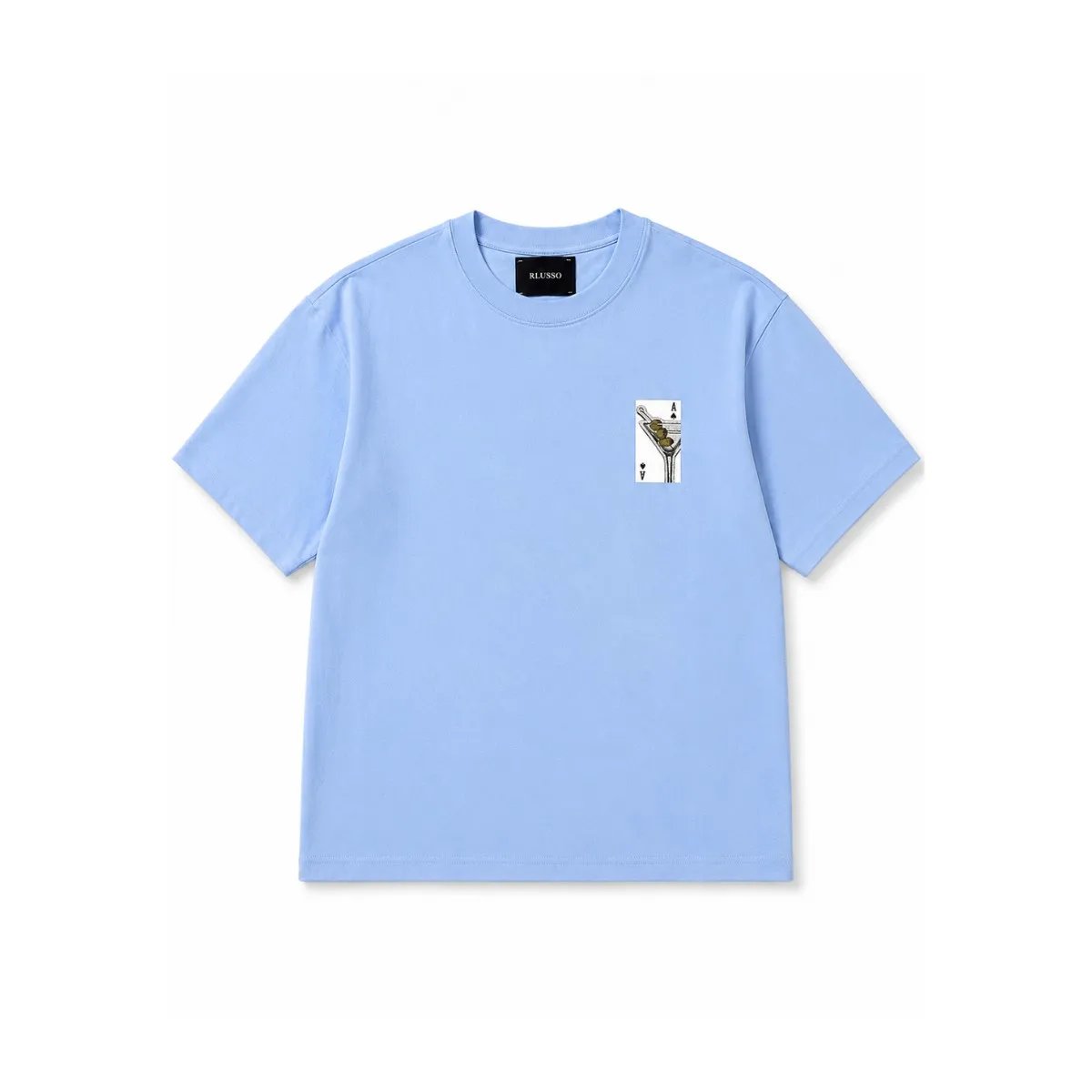 T-Shirt Unisexe RLUSSO Ace of Spades Bleu Ciel Premium