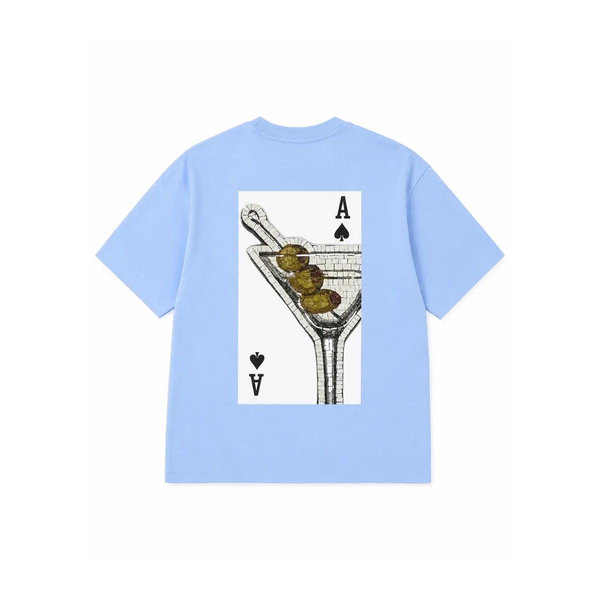 T-Shirt Unisexe RLUSSO Ace of Spades Bleu Ciel Premium image 1